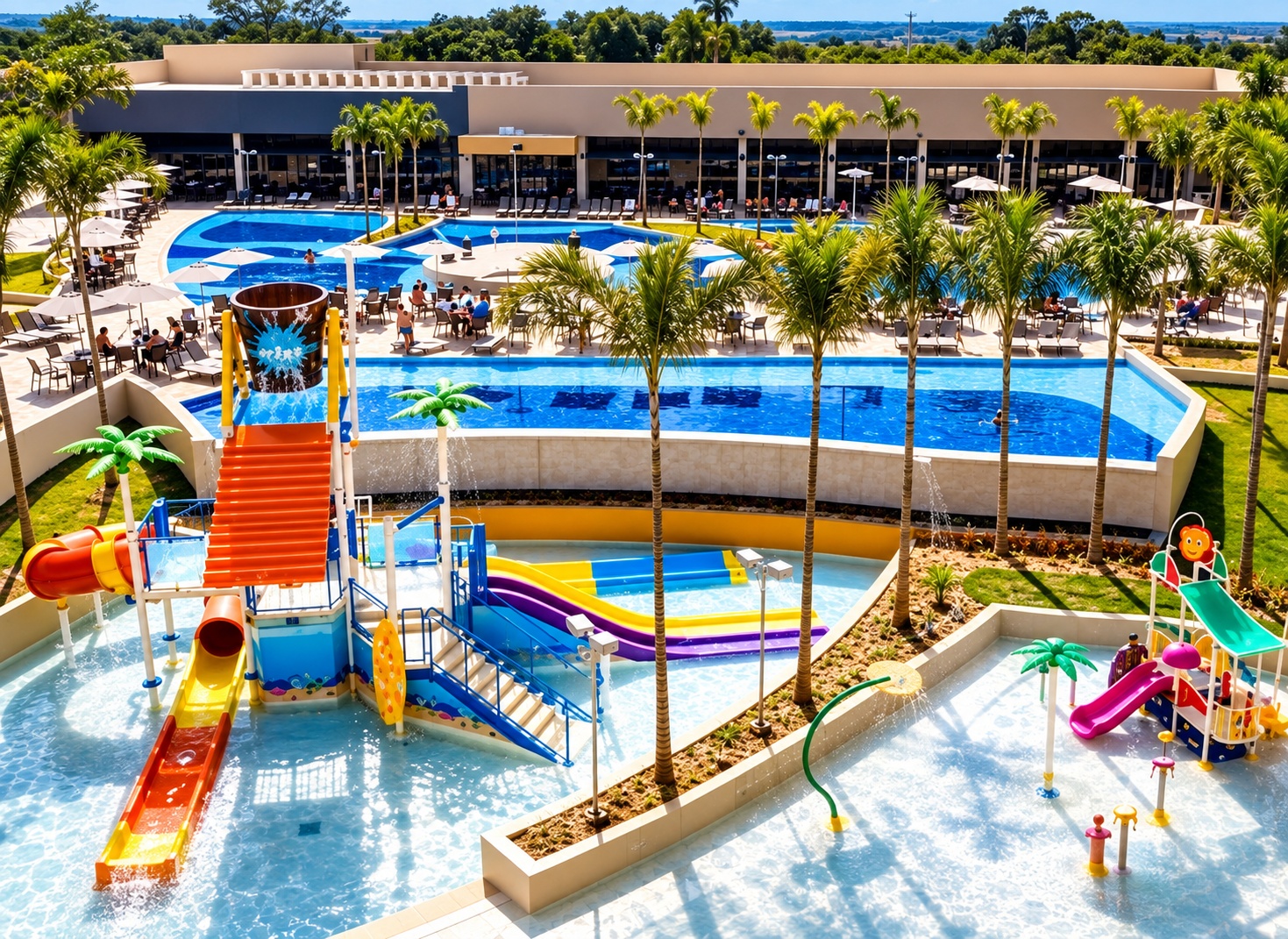 Parque aquático infantil